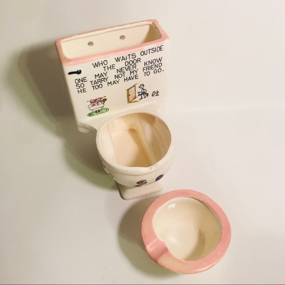 Vintage Norcrest Ceramic Humor Potty Ashtray - Picture 2 of 8